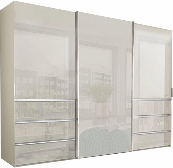 WIEMANN Schwebetürenschrank Malibu, stilvolles Design, Made in Germany mit Glasfront, in verschiedenen Breiten, Schubladen mit Selbsteinzug Bild 4