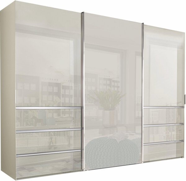 WIEMANN Schwebetürenschrank Malibu, stilvolles Design, Made in Germany mit Glasfront, in verschiedenen Breiten, Schubladen mit Selbsteinzug Bild 5