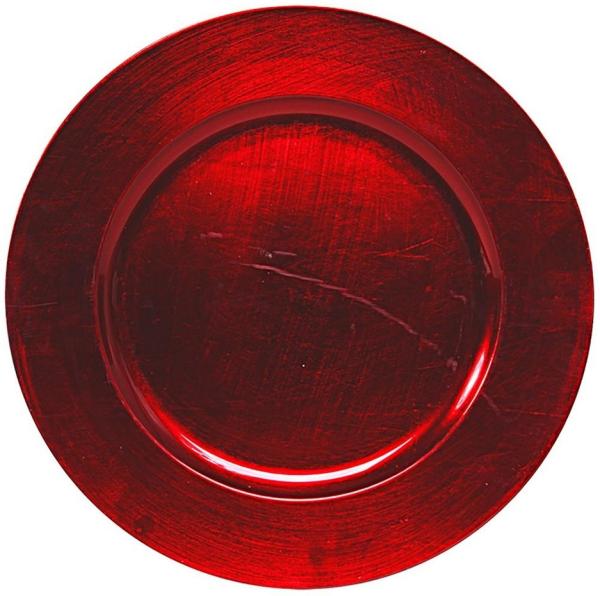 Annastore Platzset 6 x Platzteller im Vintage-Look mit unverwechselbarer Antik-Finish, Ø 33 cm, Dekoteller, Weihnachtsteller Bild 1