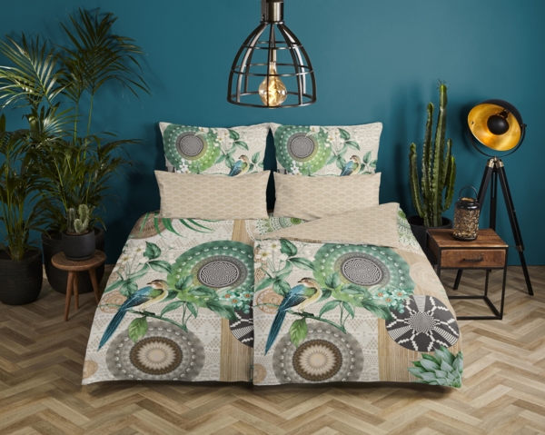 hip Flanell Bettwäsche 2 teilig Bettbezug 155x220 cm Kissenbezug 80x80 cm Tonrar Sand Bild 2