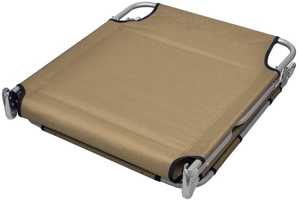 vidaXL Sonnenliege Klappbar Kopfkissen Verstellbare Rückenlehne Taupe 44296 Bild 4