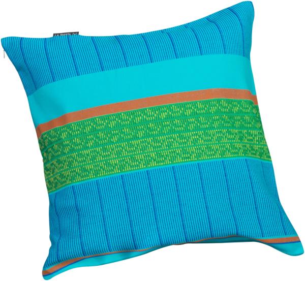 La Siesta Kissenbezug Cariño 50x50 cm Bio-Baumwolle 15 Farben zur Auswahl curacao