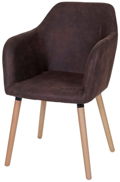 MCW Esszimmerstuhl Vaasa T381, 50er Jahre Stil, Bequeme Sitzpolsterung, Füße mit Kunststoffuntersatz