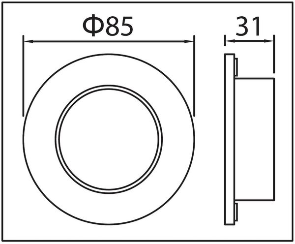 TRANGO Einbauleuchte, 6er Set 6729IP65-061-AK Einbaustrahler IP65 in Anthrazit matt Rund Badleuchte Bad Einbauleuchte, Deckenspots, Einbauspots, Deckenleuchte incl. 6x GU10 Lampenfassung, besten geeignet für Bad, Sauna, Außen, Feuchtraum