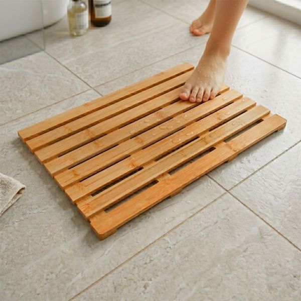 Relaxdays Bambus Badematte