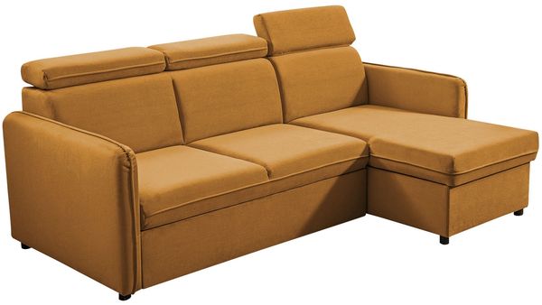 Ecksofa Brulpin Mini, Verstellbare Kopfstütze, Bettkasten, Schlaffunktion (Enjoy New 12)