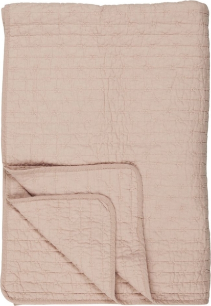 Ib Laursen - Decke Quilt Tagesdecke Überwurf 180x130cm Rosa Kreuzstiche 07961-43 Bild 5
