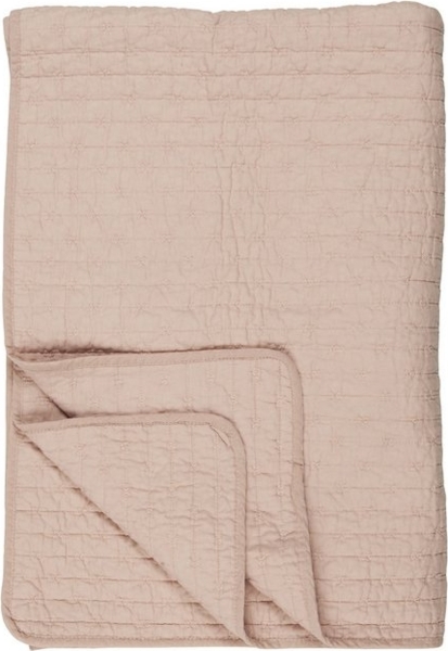 Ib Laursen - Decke Quilt Tagesdecke Überwurf 180x130cm Rosa Kreuzstiche 07961-43 Bild 4