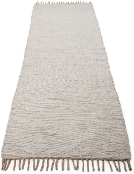 carpetfine Teppich Kelim Chindi uni, auch als Läufer, rechteckig, Höhe: 5 mm, Wendeteppich, reine Baumwolle, handgewebt, Uni-Farben, mit Fransen