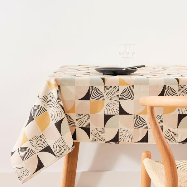 Belum Tischdecke, 100x140 cm, schmutzabweisend, 100 % Baumwolle, ohne Wachstuch, Tischdecke aus Baumwolle, wasserdicht, schmutzabweisend, flüssigkeitsabweisend, Bunt