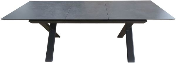 Ausziehtisch Vancouver / SVNS006L, Bambus, Grau, 280 x 75 x 100 cm