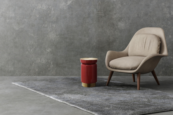 Beistelltisch Art Deco 175 Koralle / Gold Bild 2