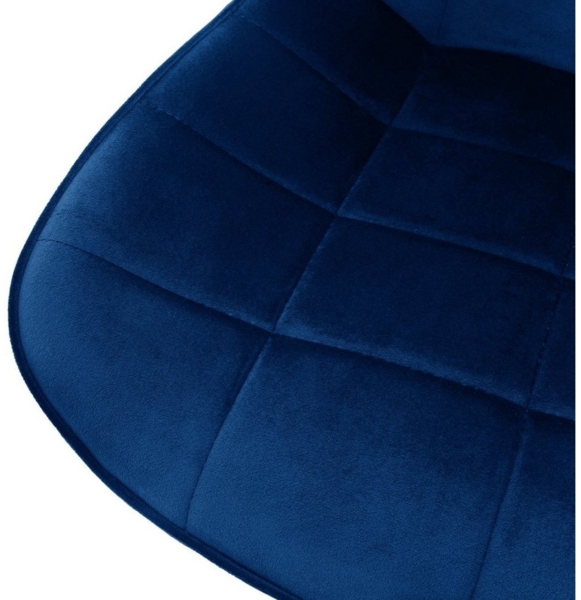 ML-DESIGN Bürostuhl Schreibtischstuhl mit Rückenlehne 360° drehbar höhenverstellbar (1 St), Polsterstuhl Blau, Samtbezug Metallgestell Drehstuhl Sessel Bild 3