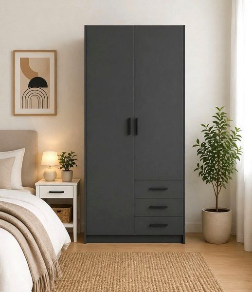 INOSIGN Kleiderschrank Sprint Drehtürenschrank, Aufbewahrung Kasten Schrank Stauraum Breite 98,5/147 oder 195,5 cm, je mit Einlegeböden und Kleiderstange