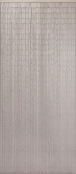 CONACORD Türvorhang Decona Dekovorhang weiß, Hakenaufhängung, halbtransparent, 90 x 200 cm, Bambus - blickdicht dank hoher Stranganzahl