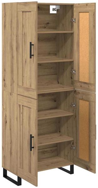 vidaXL Highboard Artisan-Eiche 69,5 x 34 x 180 cm Holzwerkstoff 3415926 Bild 5