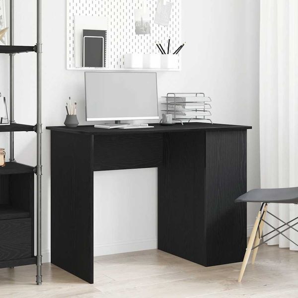 vidaXL Schreibtisch Schwarze Eiche 100x55x75 cm Holzwerkstoff 862434