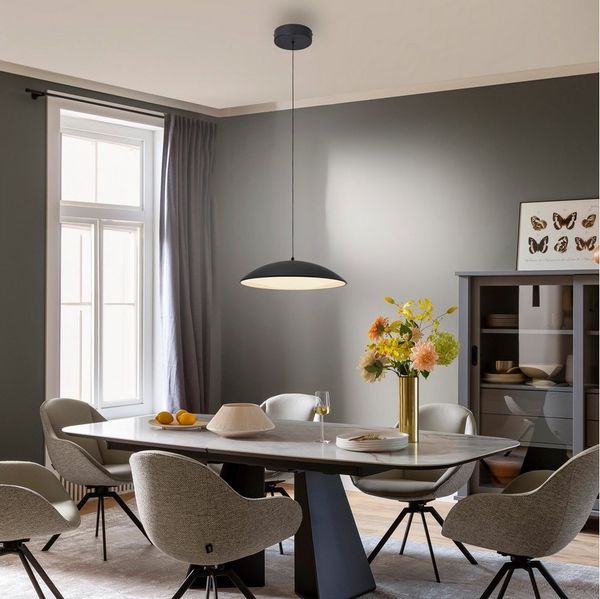 SCHÖNER WOHNEN-Kollektion LED Pendelleuchte LENTE, Memoryfunktion, LED fest integriert, Warmweiß, SCHÖNER WOHNEN Kollektion, Downlight