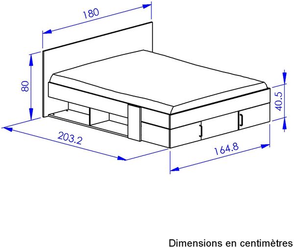 Calicosy Bett mit Stauraum 160x200 cm - Swive - Kastanie Bild 8