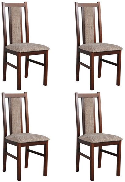MOEBLO Stuhl BESO 14 (Polsterstühle, Holzstühle, Esszimmerstühle, Massivholz, 4 St), (BxHxT):43x97x40cm