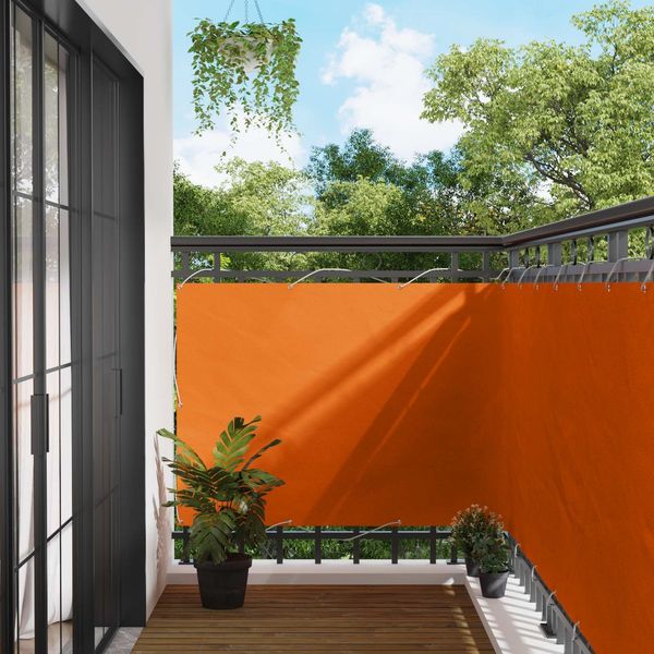 vidaXL Balkonsichtschutz Orange 110 x 400 cm Oxford-Stoff 42030839