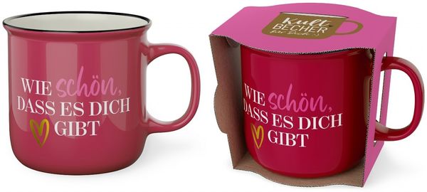 Kult-Becher Kaffeetasse Kaffee Tee Tasse 0,25l Geschenk la vida Herz 9047131