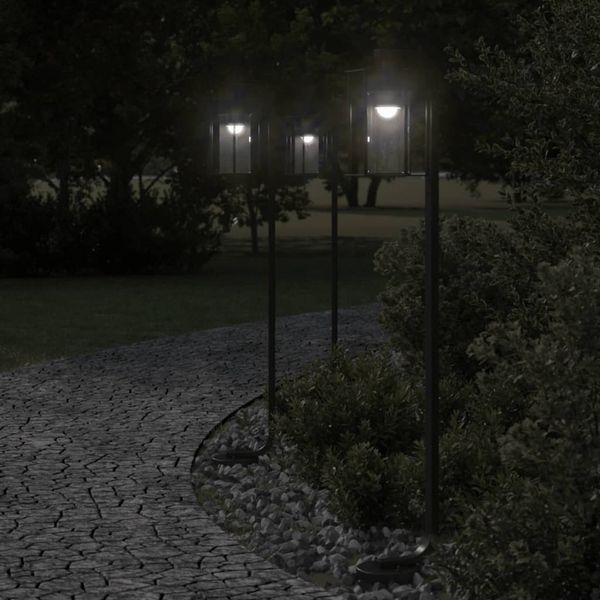 vidaXL Wegeleuchte Schwarz 100 cm Edelstahl 4006347