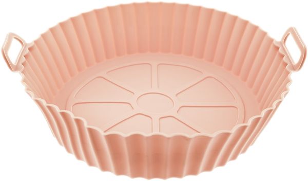 Silikonform für Heißluftfritteusen – 22 cm, hitzebeständig & antihaftbeschichtet Orange