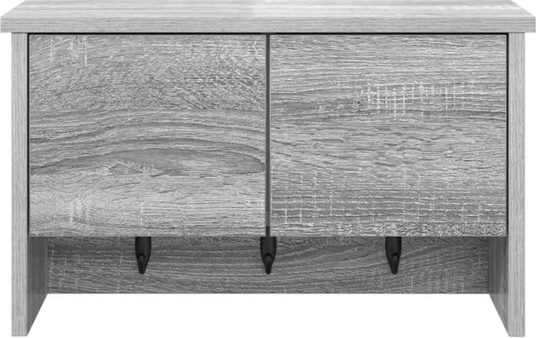 vidaXL Wandmontierter Kleiderständer Grau Sonoma 50 x 20 x 30 cm 874336 Bild 5