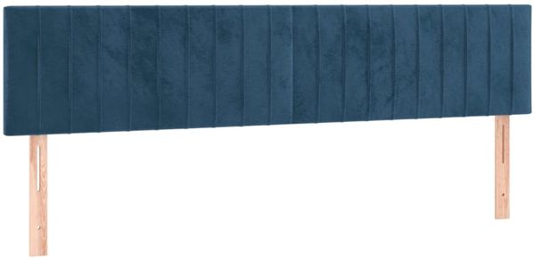 vidaXL Boxspringbett mit Matratze Dunkelblau 180x200 cm Samt 3131097 Bild 6