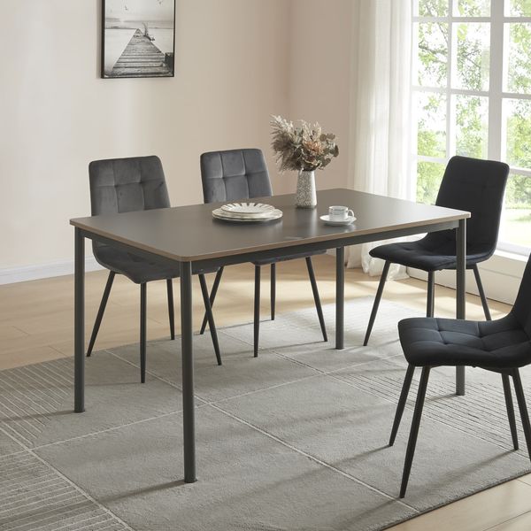 En Casa 'Lindesberg' Esstisch für 6 Personen, Grau, 140x80 cm