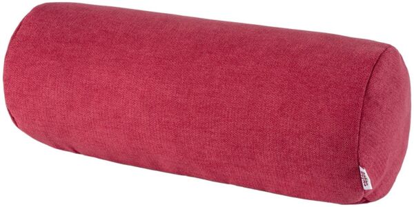 beties Nackenrollenbezug FarbTon, (1 Stück), Chenille-Haptik in Raumausstatter Qualität ca. 15x40 cm himbeer-rot