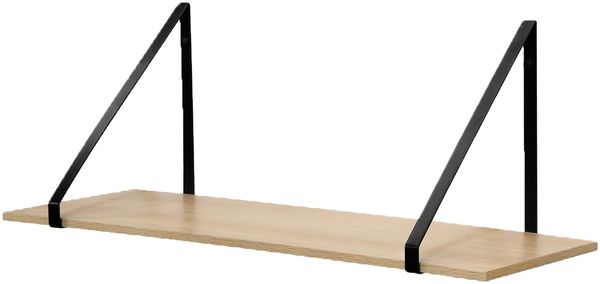 Casâme Wandregal mit besonders großer Tiefe - T29.5cm - Helles Holz
