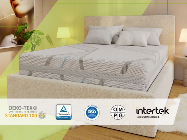 Klassische Bonellmatratze mit symmetrischem Aufbau, Komfortschaum & stabiler Federung – langlebig & hygienisch – Härtegrad H3 – 180 x 200 cm – VENA – APRI Bild 5
