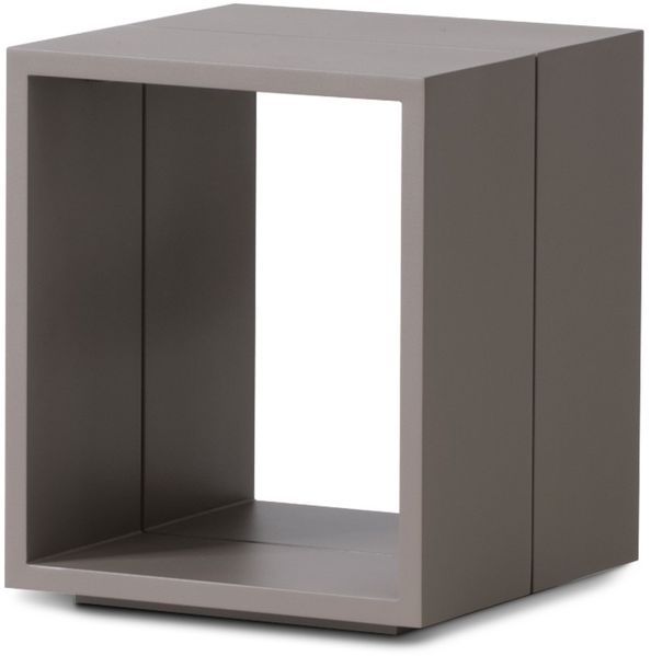 osoltus Premium Lounge Design Alu Beistelltisch Taupe Beige Lykke