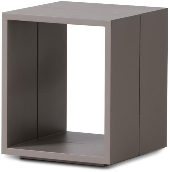 osoltus Premium Lounge Design Alu Beistelltisch taupe beige Lykke