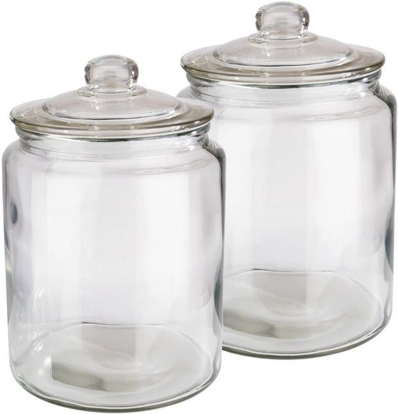 APS Vorratsglas Classic, Glas, (Set, 2-tlg), zum Dekorieren und Aufbewahren, 6 Liter