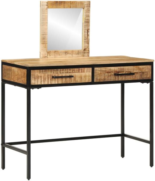 Schminktisch, Kosmetiktisch Braun 100 x 40 x 120 cm Massivholz Mango