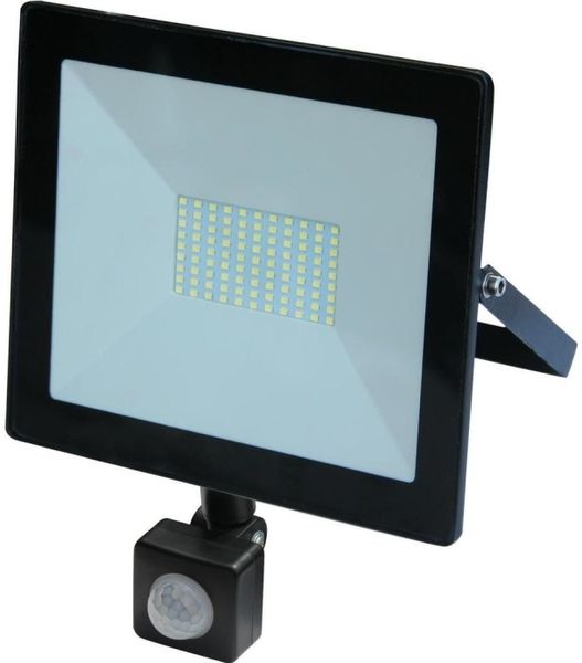 VOLTENO LED-Reflektor B.O. SLIM 50W weiß Bewegungssensor (Reflektor)