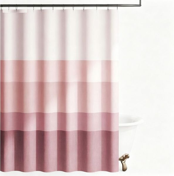 Agger Duschvorhang 180x180 cm Badewanne Waschbar Textil Shower Curtains