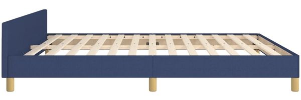 Bettgestell mit Kopfteil Blau 180x200 cm Stoff [347437] Bild 6