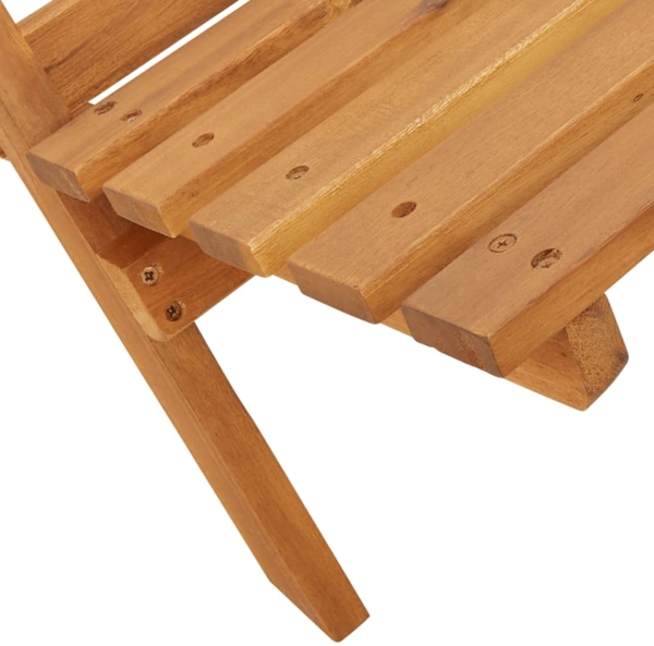 vidaXL Gartenstühle 4 Stk. Klappbar Taupe Stoff und Massivholz 3214643 Bild 8