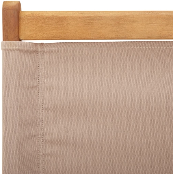 vidaXL Gartenstühle 4 Stk. Klappbar Taupe Stoff und Massivholz 3214643 Bild 9