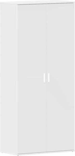 vidaXL Schuhschrank mit Tür Weiß 80 x 39 x 180 cm Holzwerkstoff 3333866