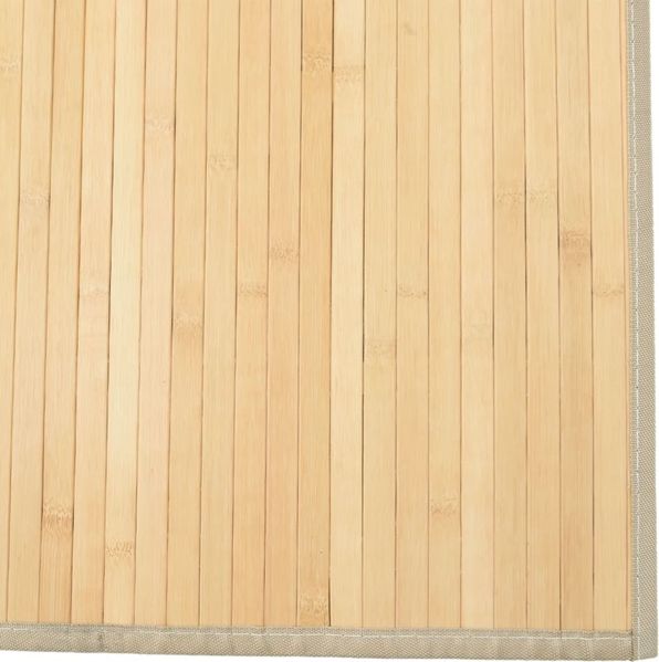 vidaXL Teppich Rechteckig Hell Natur 80x300 cm Bambus 376915 Bild 6