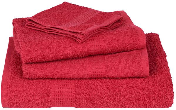 vidaXL Gästetücher FROGN 2 Stk. Rot 30x50 cm 360 g/m² 136923 Bild 4