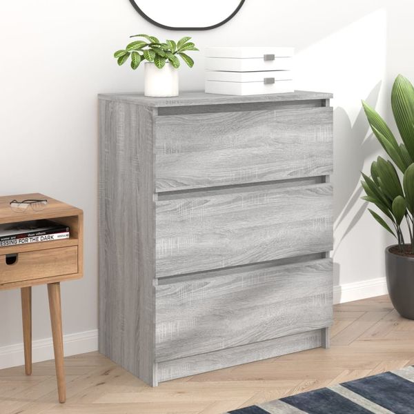 vidaXL Sideboard Grau Sonoma 60x35x76 cm Holzwerkstoff 815511