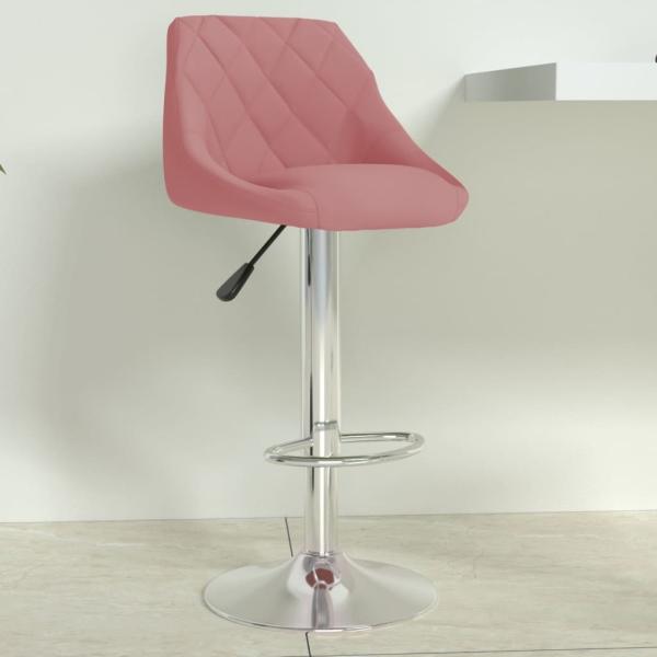 vidaXL Barhocker Rosa Samt 335299