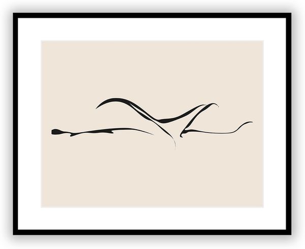 Dekoria Bild Nude Line IV 40 x 50 cm