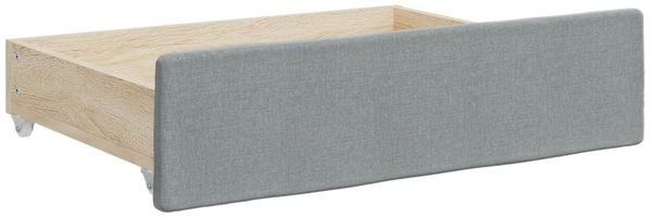 vidaXL Tagesbett Ausziehbar mit Schubladen Hellgrau 80x200 cm Stoff 3197457 Bild 10